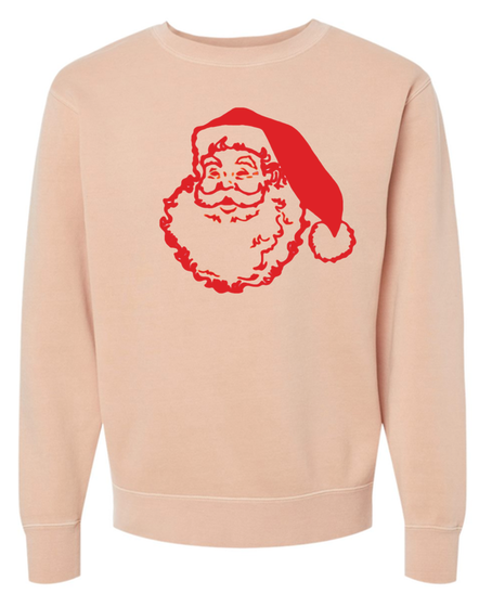 **BRAND NEW LIGHT PINK SANTA CREWNECK-