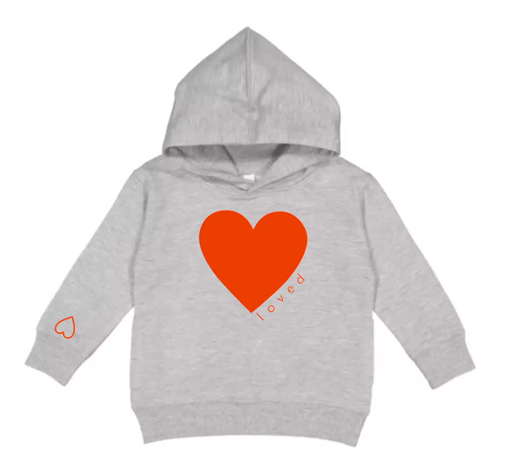 TODDLER HEART LOVED HOODIE-